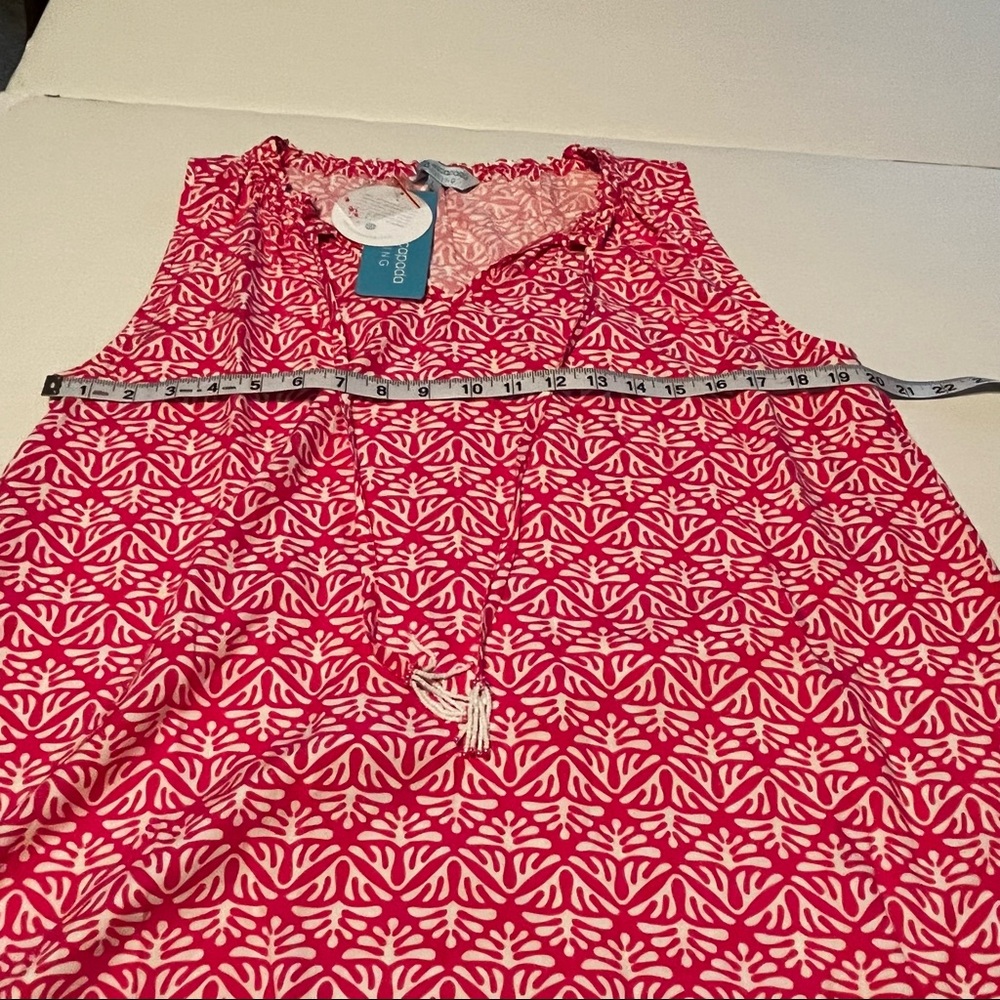 Escapada Living Womens SZ Large Sleeveless Colleen Top Tassel Turks Coastal NEW - Picture 4 of 11